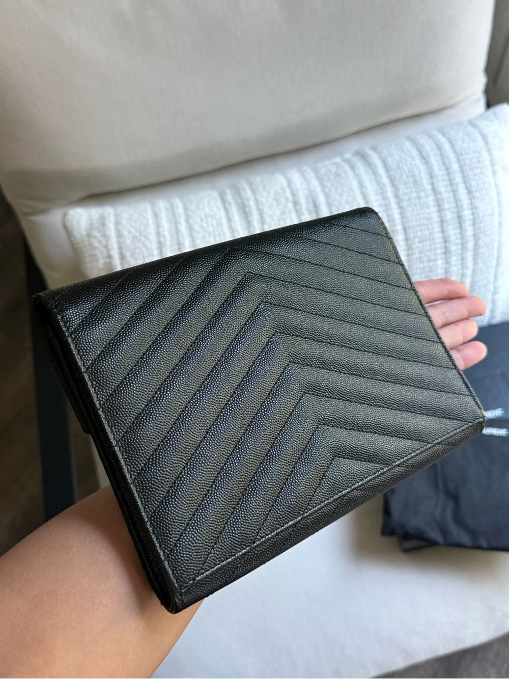 Saint Laurent YSL Cassandre Clutch Wristlet Bag